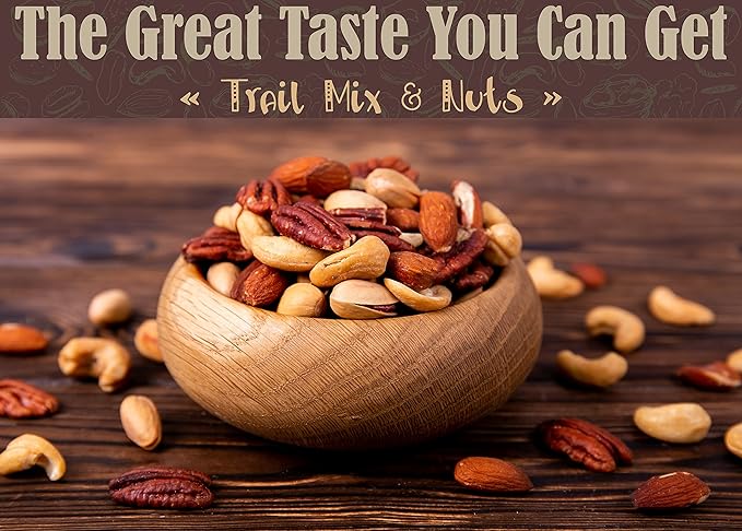 Niro Gift Basket Assortment | Individual Nuts Snack Packs, Trail Mix Individual Packs Bulk - 30 Packs Mix Nuts Kit - Salted Cashews, Roasted & Unsalted Almonds