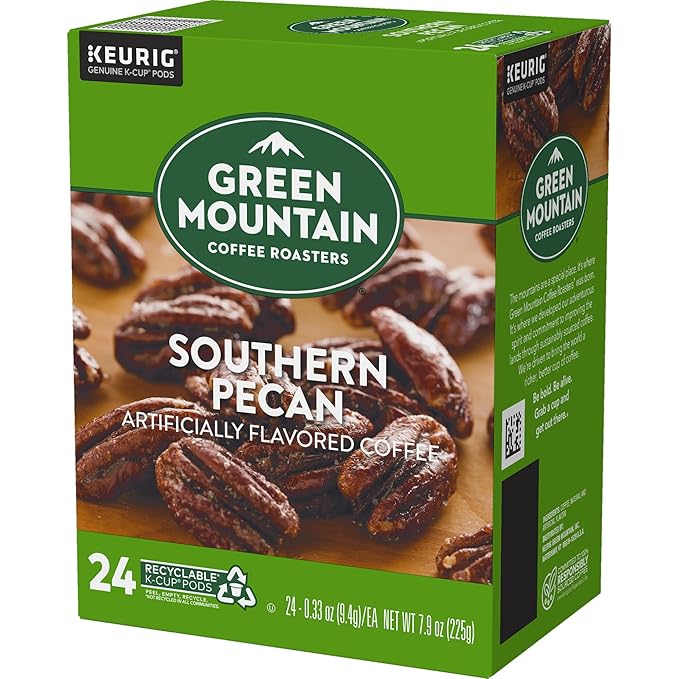 Green Mountain Coffee Roasters Southern Pecan Keurig Single-Serve K-Cup pods, Light Roast Coffee, 96 Count