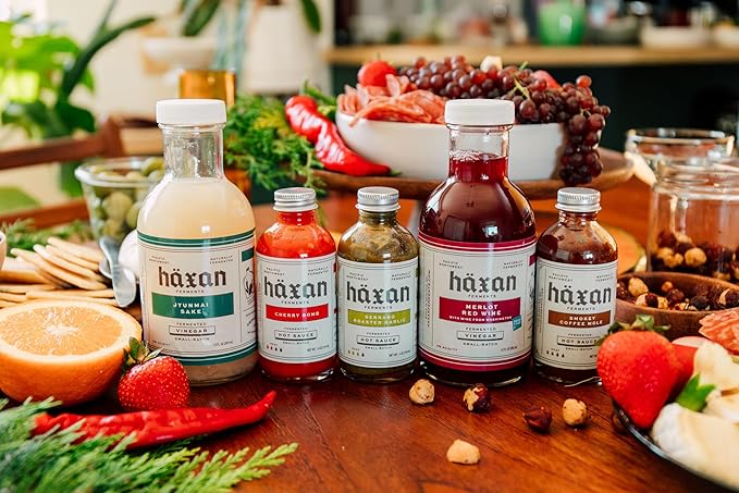 Haxan Ferments Jyunmai Sake Rice Vinegar - Made with Seattle-Brewed Tahoma Fuji Sake | Bright, Floral Notes & Clean Acidity | Perfect for Marinades & Pickling | Artisan Rice Vinegar, 5% Acidity