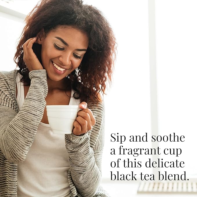 The Republic of Tea - Rose Petal Full-Leaf Loose Black Tea, 2.8 Oz Tin | Steeps 50 Cups | Caffeinated