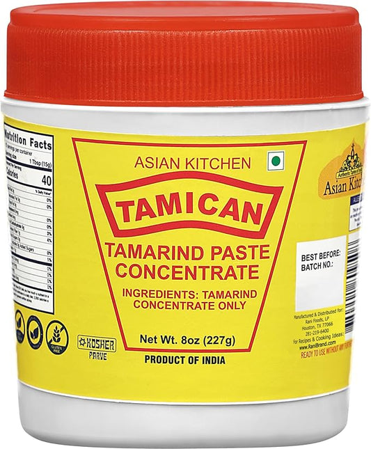 Asian Kitchen Tamarind Concentrate 8oz (227g) ~ Gluten Free, No added sugar | All Natural | Vegan | NON-GMO | Kosher | No Colors | Indian Origin
