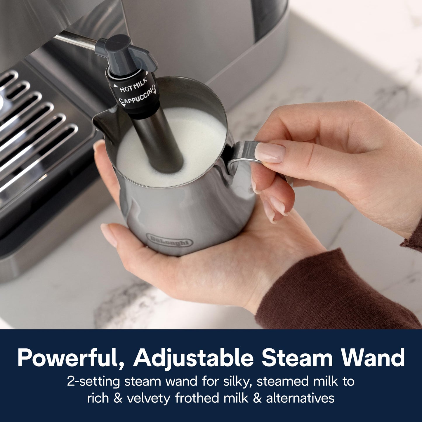De'Longhi Classic Signature Espresso Machine, Adjustable Milk Frother