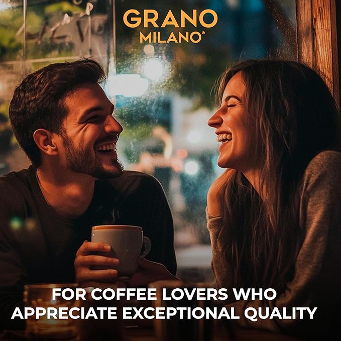 Grano Milano Variety Pack With Decaf Coffee Capsules - 50 Aluminum Coffee Pods Compatible with Nespresso Original Line, Medium And Dark Roast, Made In Italy