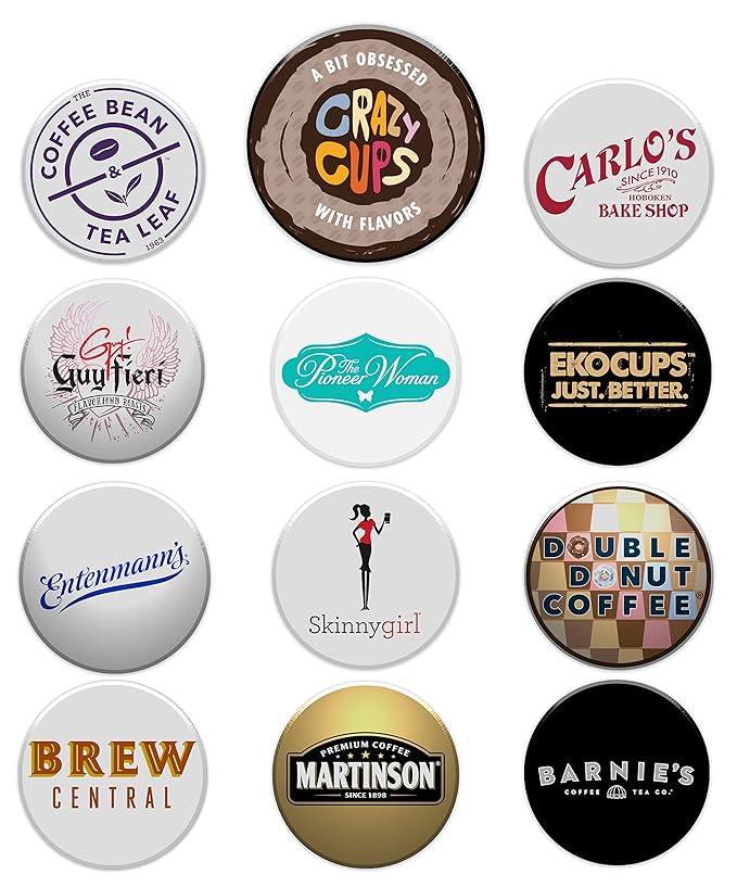 Flavored Decaf Coffee Pods Variety Pack Sampler, Assorted Single Serve Decaffeinated Coffee Capsules for Keurig K Cups Brewers, 30 Flavored Decaf Coffees - No Duplicates