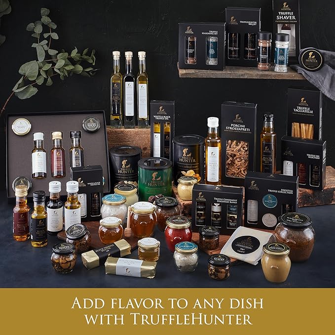 TruffleHunter - White Truffle Honey - Acacia Honey Condiment - 4.24 Oz