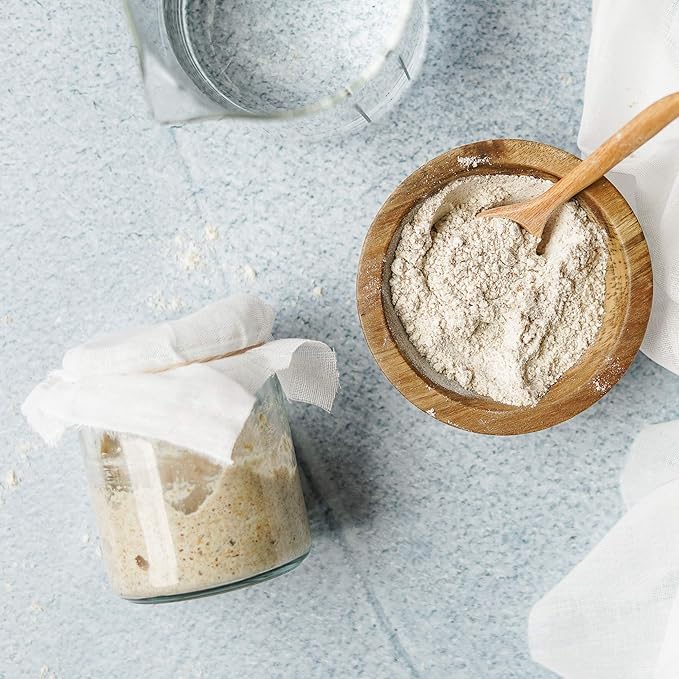 Cultures for Health Whole Wheat Sourdough Starter | Dehydrated Heirloom Culture for DIY Artisan Bread | Perfect for Muffins, Pancakes, Whole Wheat Pasta, & More | Non-GMO Prebiotic Sourdough Bread