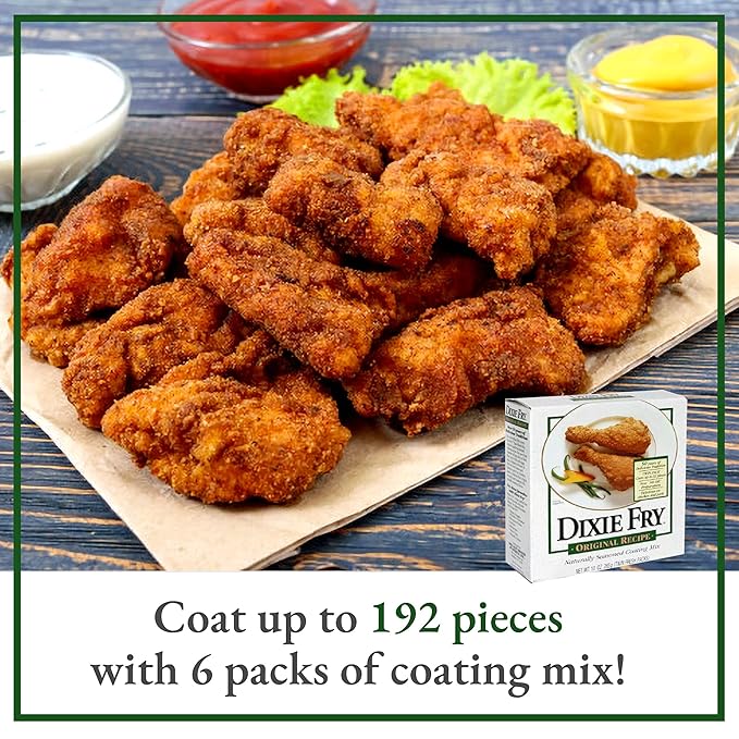10-Ounce Original Recipe Coating Mix for Fried Chicken, Pork Chops, & Seafood (Pack of 6)