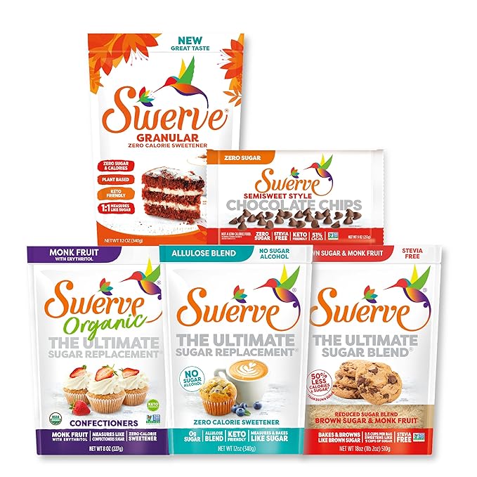 Swerve Ultimate Sugar Replacement Sweetener, Granular Sugar Substitute, Zero Calorie, Keto