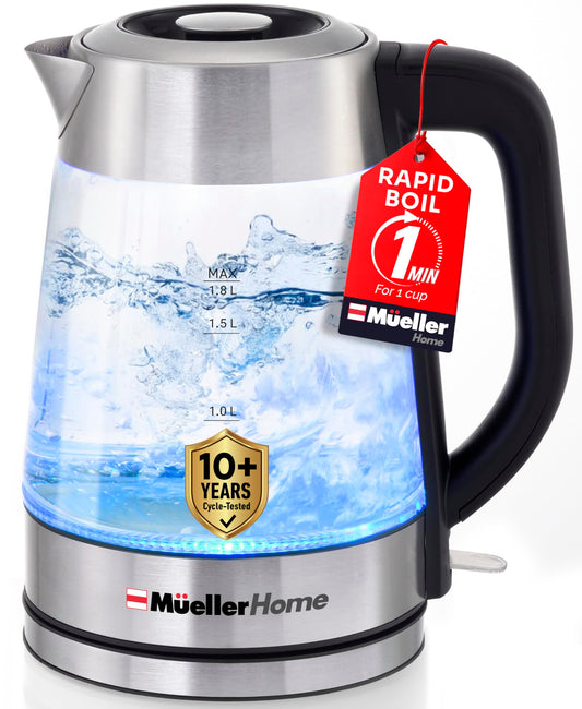 Mueller Home Rapid Boil Electric Kettle, 1.8 L