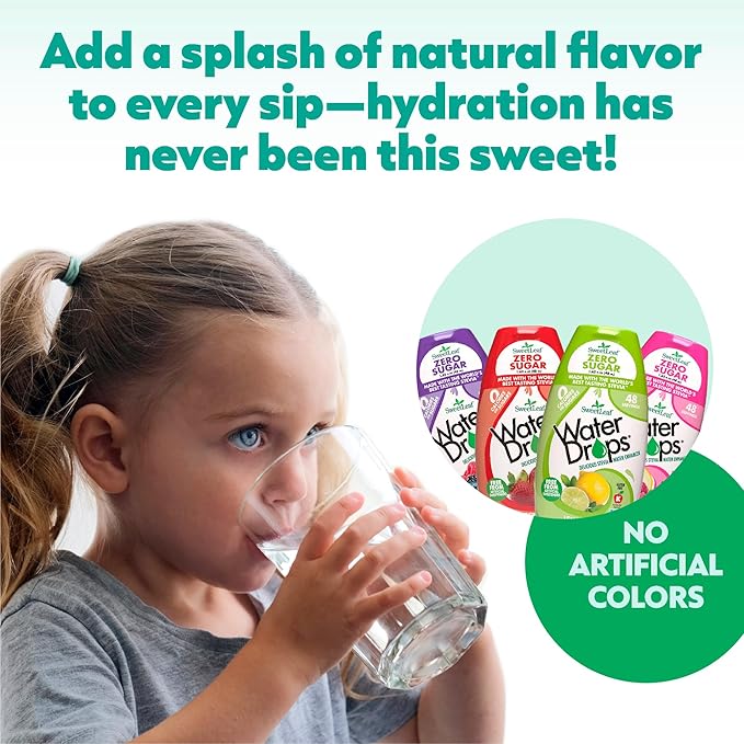 SweetLeaf Water Flavoring Drops - Stevia Water Enhancer, Sugar Free, Zero Calorie Water Additive