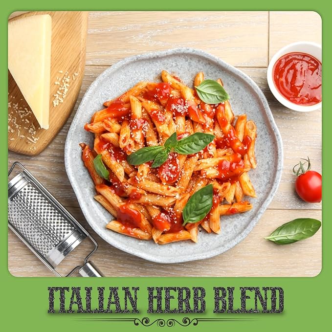 Fresh Finest Italian Mediterranean Herb & Spice Blend - 2.89oz | Gourmet Seasoning for Pasta, Pizza, Meats, and More, Kosher, All-Natural, Non-GMO