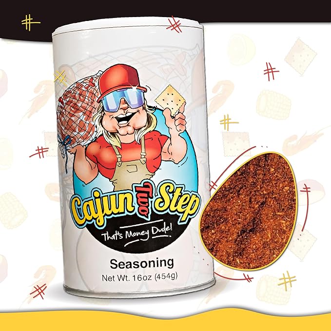 Cajun Two Step Seasoning by StaleKracker - 1 pck, Original Seasoning for Authentic Creole Louisiana Cuisine (16 oz.)
