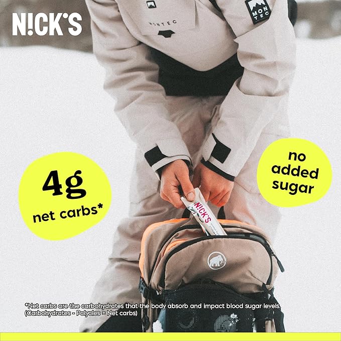 Nick?™s Peanut Butter Protein Bars ??12-Count Box | High Protein, Low Calories, Low Carbs, Keto Friendly, No Added Sugar
