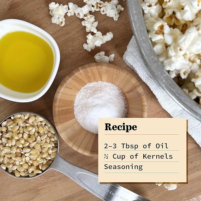 Organic Yellow Popcorn Kernels 6 lb Bag, Non-GMO & Gluten Free, Sodium-Free, Pesticide-Free, Unsalted, Plant-Based, Sugar-Free, Old Fashioned Regenerative-Farmed Large Popcorn From Olde World Popcorn
