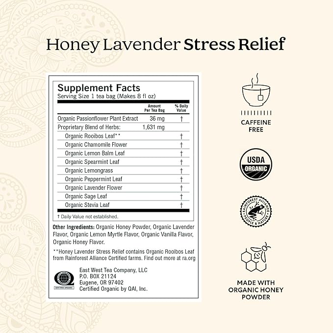 Yogi Tea Stress Relief & Relaxation Variety Sampler - 16 Bags per Pack (5 Packs) - Organic Relaxing Tea Sampler Set - Calming, Comforting Chamomile, Relaxed Mind & More
