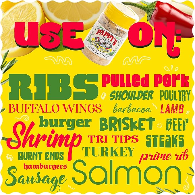 Pappy's Seasonings (Lemon Pepper, 5oz)