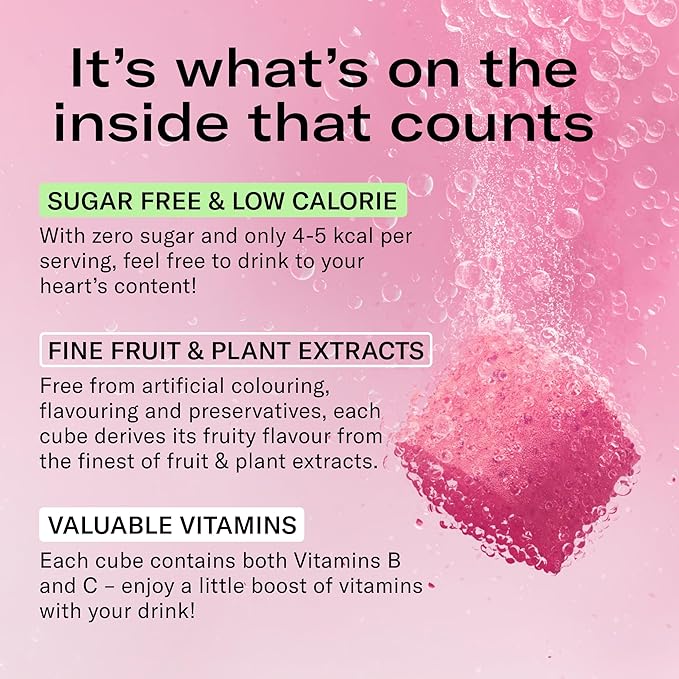 Waterdrop Hydration Cubes Mixed Berry Variety Pack, Zero Sugar Electrolyte & Vitamin Drink Mix, Flavored Water Enhancer Includes Blackberry, Blackcurrant, Microlyte Berry, Ice Tea Raspberry, 48 Count