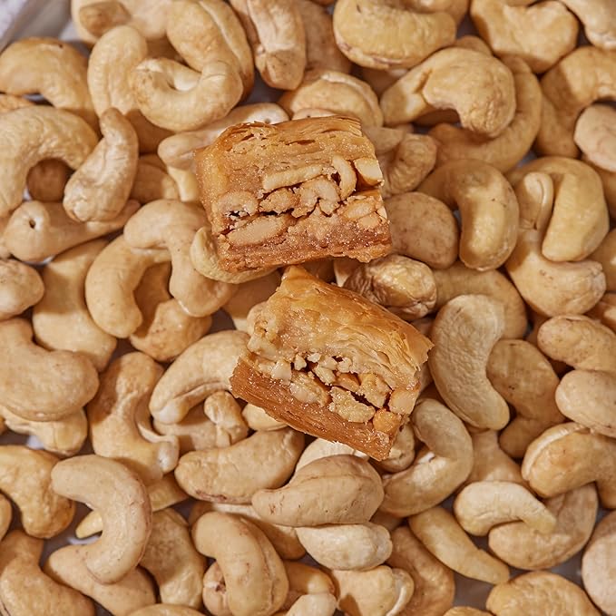 Snacklava Cashew Baklava Bites - 6 Pack (3 Pieces per Pack) - No Artificial Ingredients, Colors or Preservatives