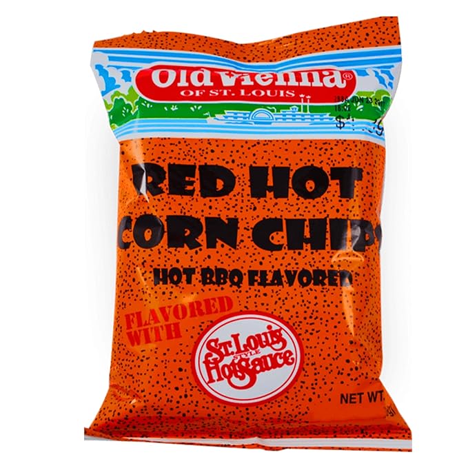 Old Vienna of St. Louis Red Hot Riplets & Corn Chips Snack Pack, 4-Bag Bundle (by TranadaCo)