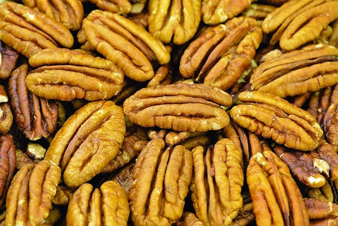 Whole, Shelled & Dry Roasted Georgia Pecans With Himalayan Salt (2 Lbs.) - Small Batch Roasted - Vegan & Keto Friendly - Healthy Southern Tastiness - Farm Fresh Nuts Brand