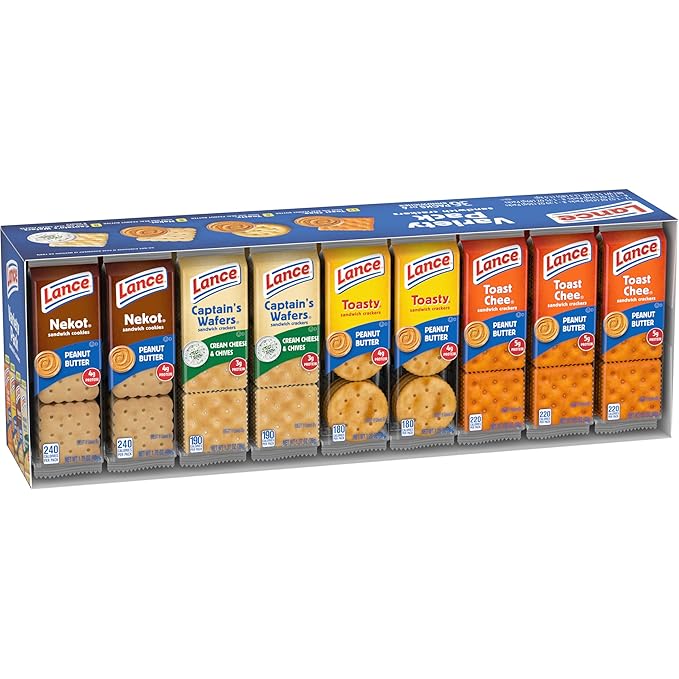 Lance Sandwich Crackers Variety Pack, 36 Ct (Pack of 36)