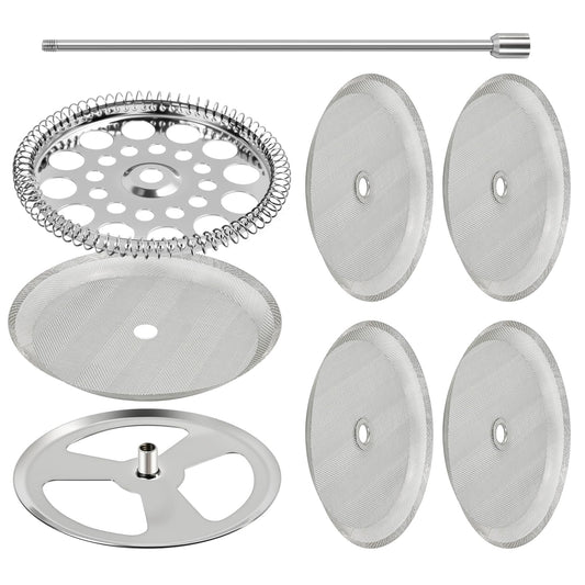 AUUTI 9-Piece French Press Filter Replacements Set