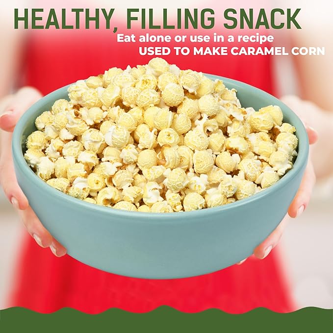 Princeton Popcorn Mushroom Popcorn Kernels - Farmer Direct, Gluten Free, Non GMO - Perfect for Stove Top Popcorn Maker & Air Popper Popcorn Maker - 2lb Bag of Premium Popping Corn 33oz