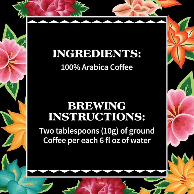 Caf챕 Mexicano - Espresso Ground Coffee - Specialty Arabica Coffee Sourced from Mexico - 12 oz. Bag