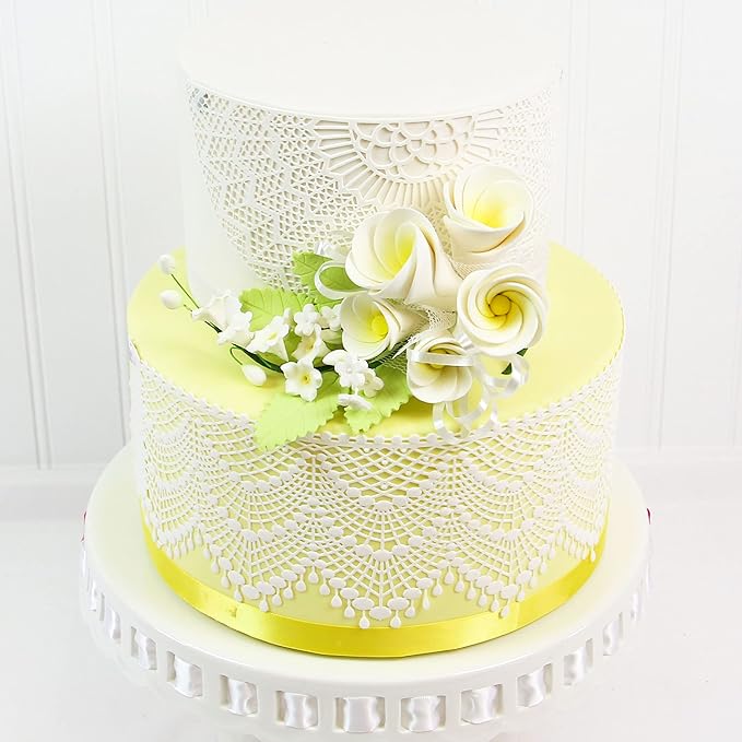 Global Sugar Art Tropical Frangipani Plumeria Sugar Cake Flowers Wedding Cake Topper Large, White, 1 Count by Chef Alan Tetreault