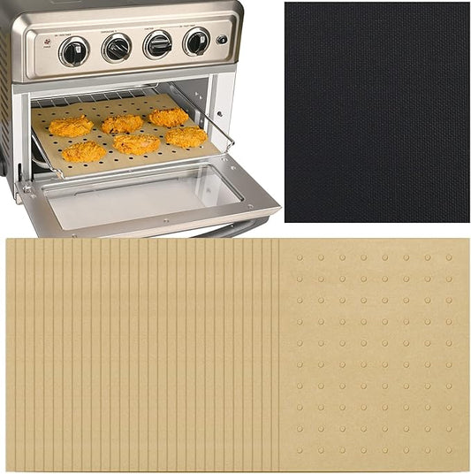 WMKGG 100 PCS Air Fryer Oven Liners, 13 x 12 inch Perforated Rectangular Parchment Paper Disposable