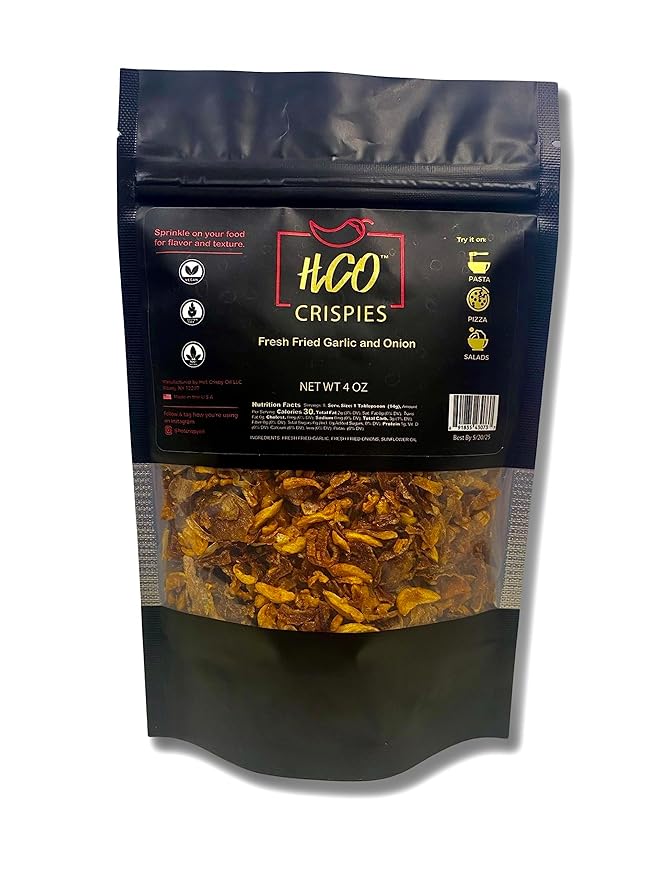 HCO Crispies ??Fried Garlic and Onion Mix | Perfect for Baking, Seasoning & Topping | From the Makers of Hot Crispy Oil