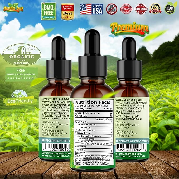 Stevia Intl (Pack of 5) Cocktails Lovers Bundle. Stevia Liquid Drops with 5 Flavors. All Naturally Sweet, Non-Bitter, No Sugar Added, 0 Carb, 0 Calorie, Non-GMO, Vegan, Diabetic & Keto Friendly (1oz)