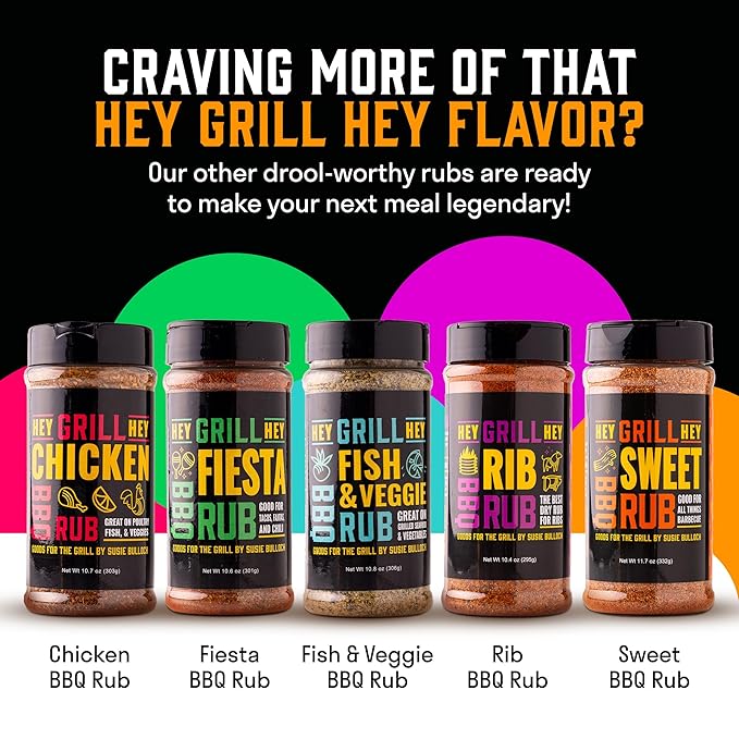 Hey Grill Hey | Beef Rub 11.7 oz | NBBQA Award Winning Rub. Geat brisket seasoning, burger seasoning, steak seasoning, veggies and more.