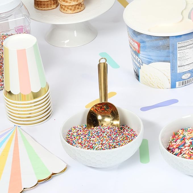 Rainbow Nonpareils Sprinkles - 2.7 Pounds - Big Bulk - Bulk Ice Cream Sprinkles - Rainbow Toppings for Cake Decorating, Cookies, Cupcakes