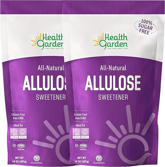 Health Garden Allulose Sweetener - Gluten and Sugar Free - Zero Net Carb - Non GMO - Kosher - Keto Friendly (14 OZ) (2)