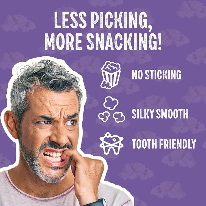 Purplesful Purple Corn Popcorn, Silkier, Creamier & Healthy Popcorn, Vegan-Friendly, Non-GMO, Flavorful Popped Corn Gourmet Snack, Vegan Cheddar, Big Bulk Pack - 4.8 Oz Per Pack (Pack of 3)