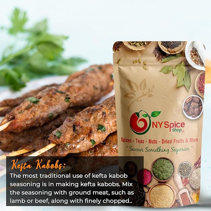 NY SPICE SHOP Kofta Seasoning Mix - Spice Packets for Meat Balls in Spicy Curry - Perfect for Kofta Kebabs,Grilling BBQ and Meat Kebab ??6 Ounce