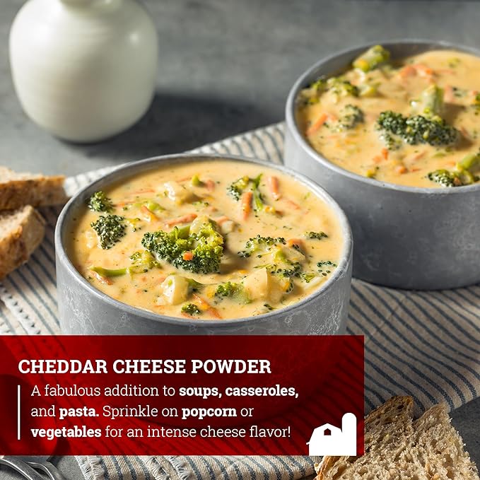 Hoosier Hill Farm Cheddar Cheese Powder, 1LB (Pack of 1)