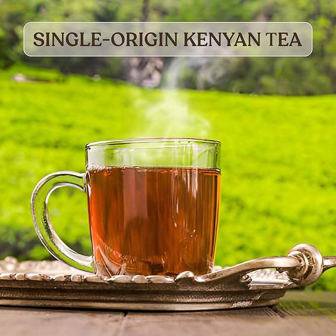 Akina Single-Origin Cinnamon Tea Bags | 100% Naturally Flavored Black Tea, Kenyan Origin, Gourmet, Hot Cinnamon (20 Envelope Tea Bags, 40g)