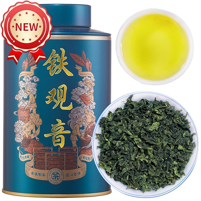 XIXICHA Anxi Tie Guan Yin Oolong Tea Tieguanyin Tea Iron Goddess Oolong Tea Long Lasting Orchid Fragrance Premium Chinese tea High Mountain oolong Tea Grade AAA 若됪ë²?ê³?­†??役볣ì¬??5.29oz/150g