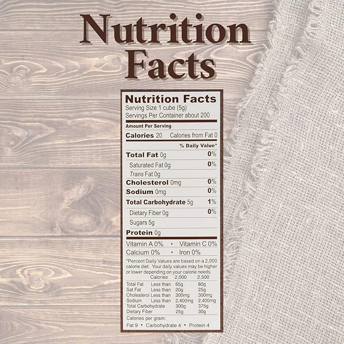 Roland Foods Demerara Rough Cut Brown Sugar Cubes, Specialty Imported Food, 35.2 Ounce Box, Pack of 1