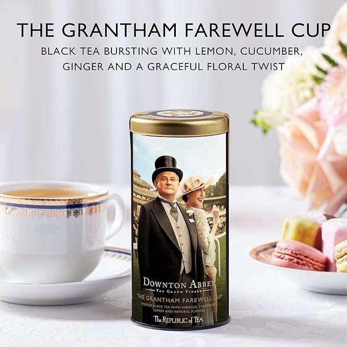 The Republic of Tea ??Downton Abbey The Grantham Farewell Cup Black Tea, 36 Tea Bags