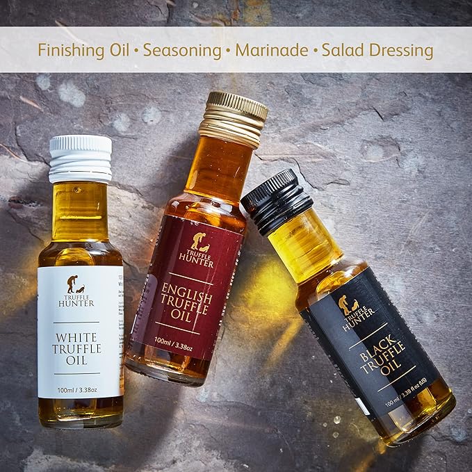 TruffleHunter - English, Black & White Truffle Oil Set