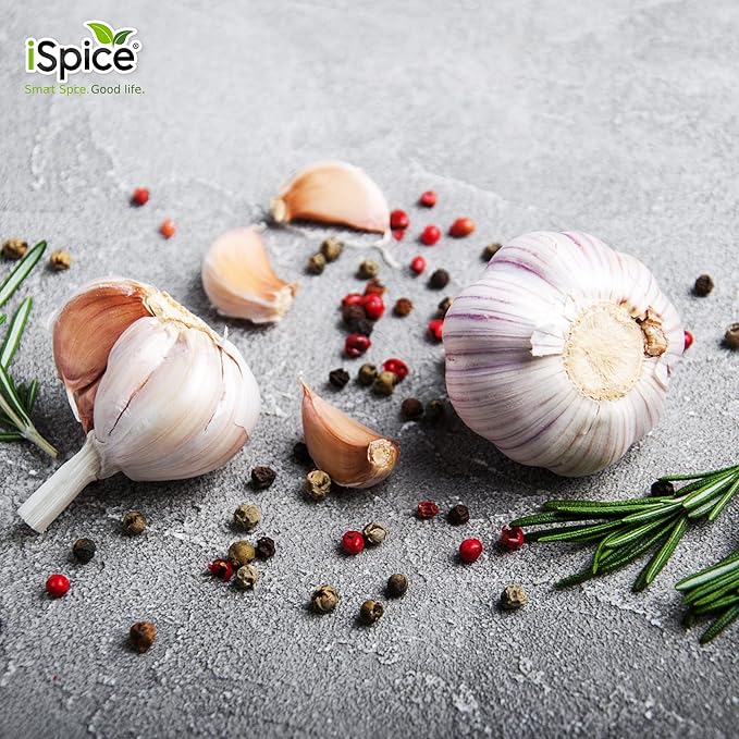 iSpice Garlic Pepper Spices and Seasonings for Cooking, 100% Natural World Flavour Premium Spices(198G - Pack of 1).