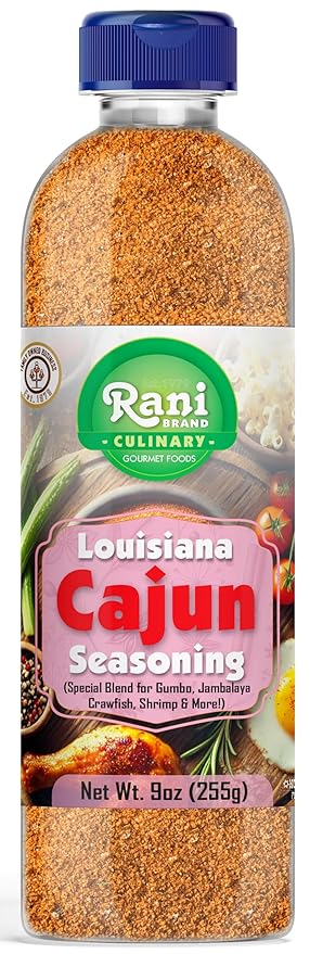 Rani Louisiana Cajun Seasoning (Special Blend for Soup or Gravies) 9oz (255g) PET Jar ~ All Natural | Gluten Friendly | NON-GMO | Kosher | Vegan | Product of USA