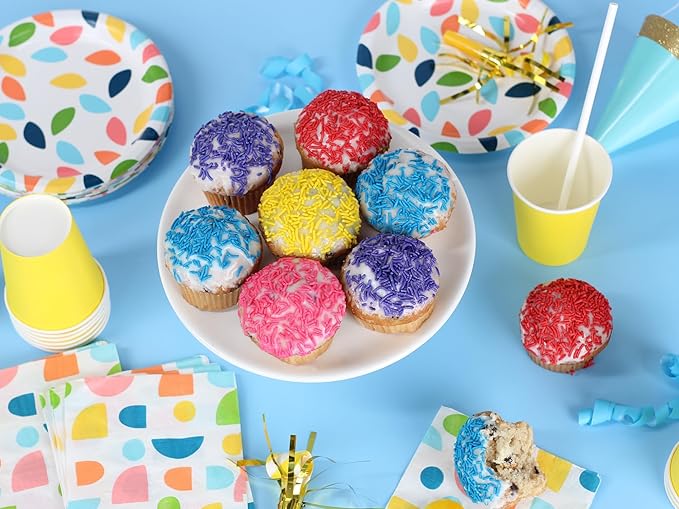 Red Sprinkles - 1.6 Pounds - Bulk Jimmies - Edible Decorations for Cake Decorating - Dessert Toppings for Ice Cream, Cupcakes, Cookies, Cake Pops