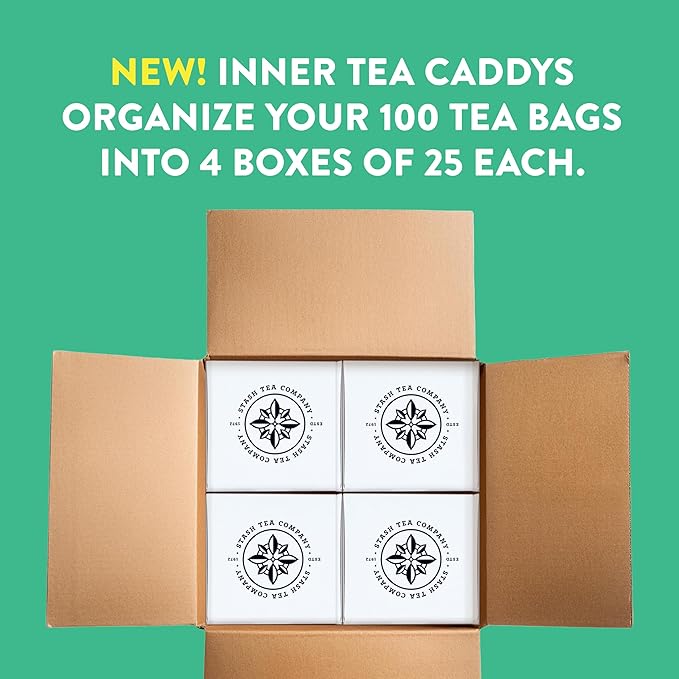 Stash Tea Double Spice Chai Black Tea, Box of 100 Tea Bags (Packaging May Vary)