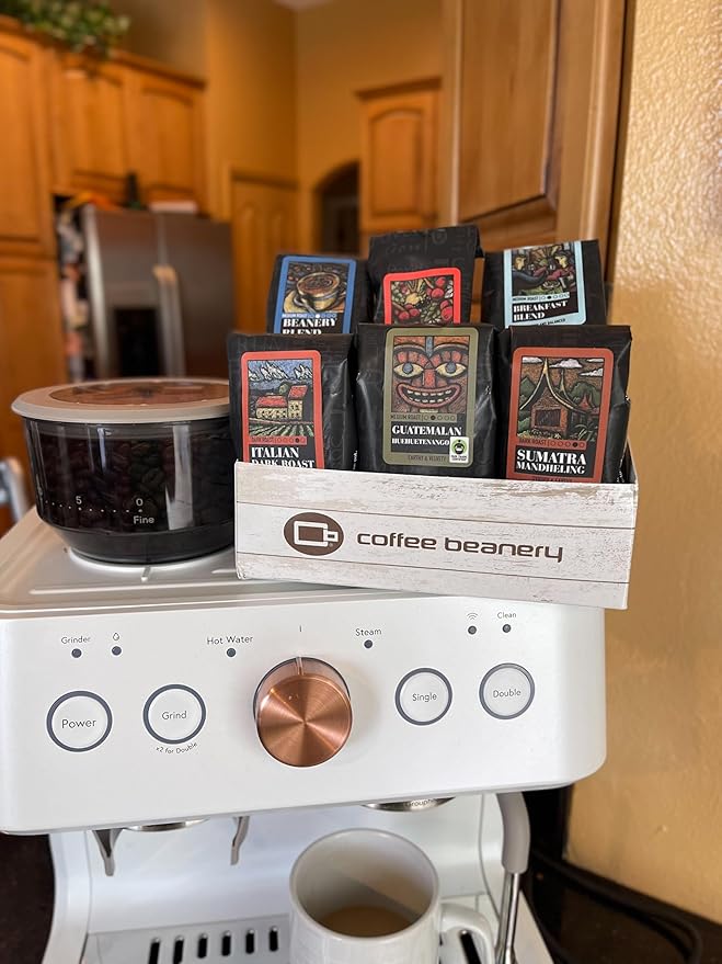 Right Roast Coffee Sampler, 6 - One Pot Sample Bags of coffee, light, medium and dark roasts