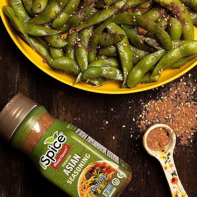 iSpice - ASIAN SEASONING World Flavor Super Spice Blend | All Natural | Ready to use as is | No preparation is necessary 7.41 oz (210g)