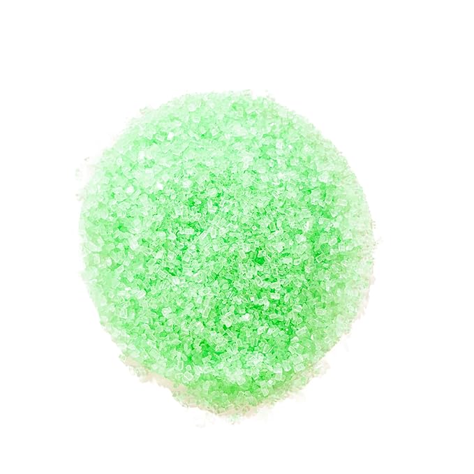 Bakerpan Sugar Sprinkles for Baking - 7 Ounce Mint Green Decorating Sugar Crystals for Cookies, Cake Pops, Ice Cream (Made in USA)